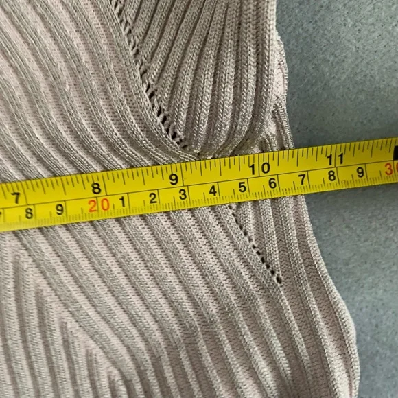 Y2K luxury Ribbed A line knit dress - Picture 11 of 12